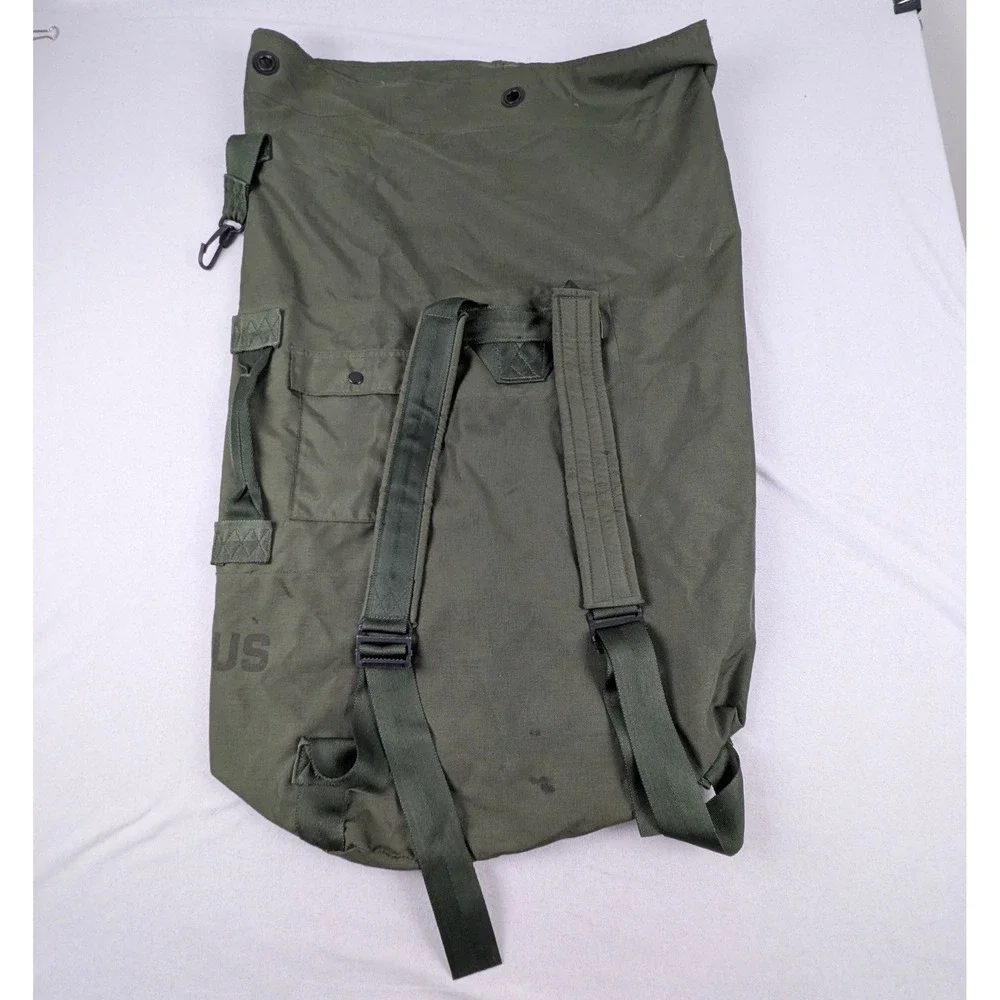 US Military Surplus Olive Drab Canvas Sea Bag Duffel Backpack 35x22